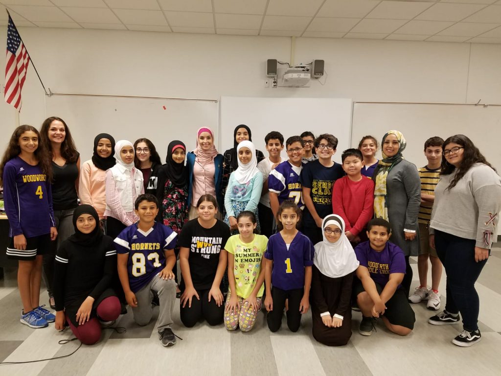 Ms. Maali Luqman presented to our leadership students today Woodworth