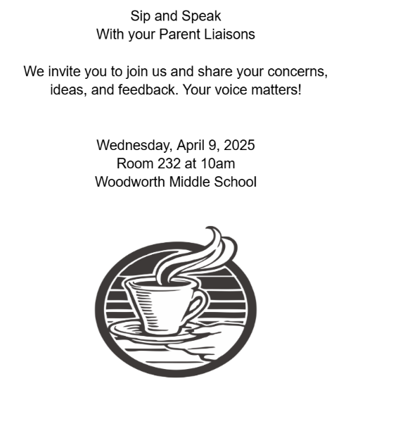Join us for a Sip and Speak with your Parent Liaisons