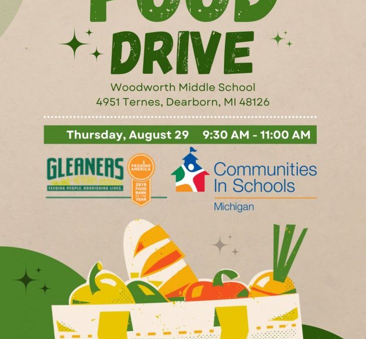 Gleaners Food Drive August 29