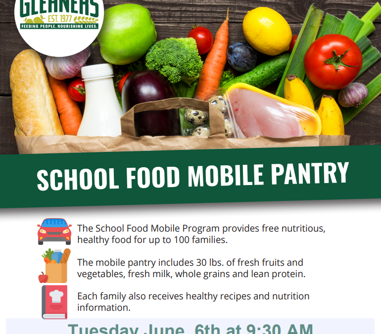 Upcoming event: Food Pantry on June 6th