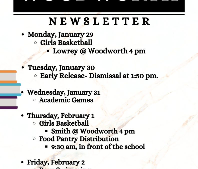 Newsletter Week of Jan 29th