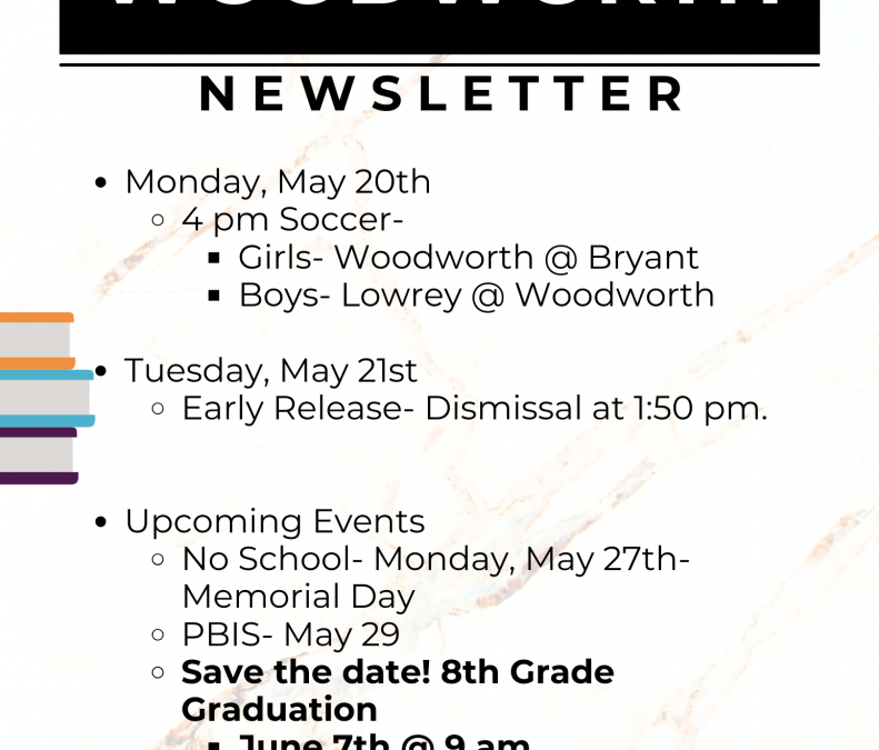Newsletter Week of May 20th