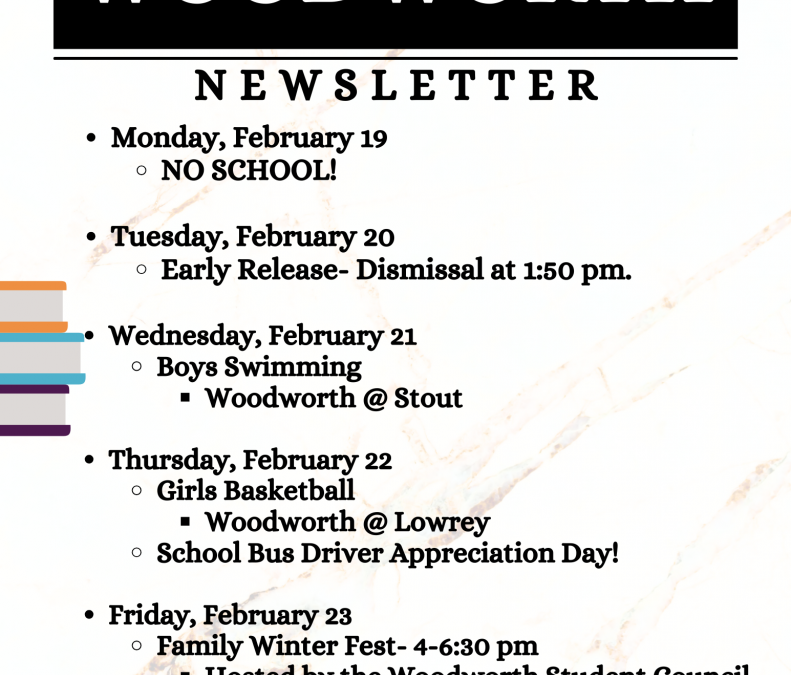 Newsletter Week of February 19th