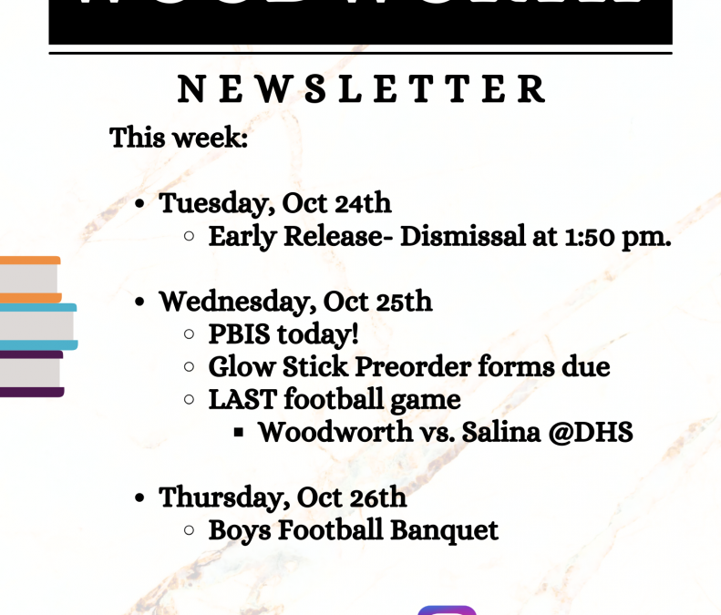 Newsletter Week of Oct 23rd