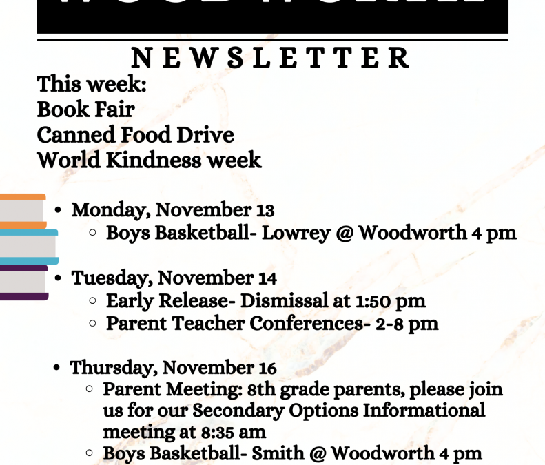 Newsletter Week of Nov 13