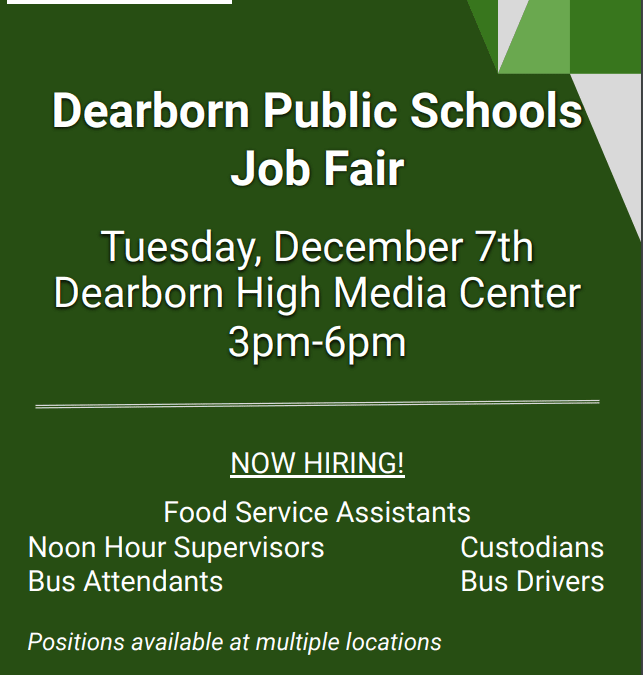 Dearborn Public Schools Job Fair